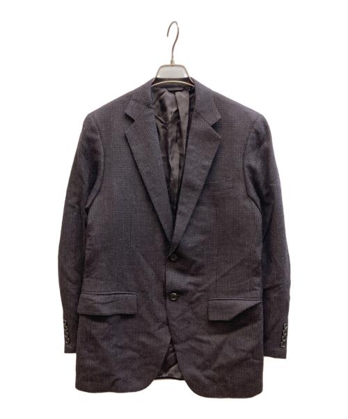 D'URBAN（ダーバン）D'URBAN (ダーバン) シルクウール2Bジャケット ブラウン サイズ:A6の古着・服飾アイテム