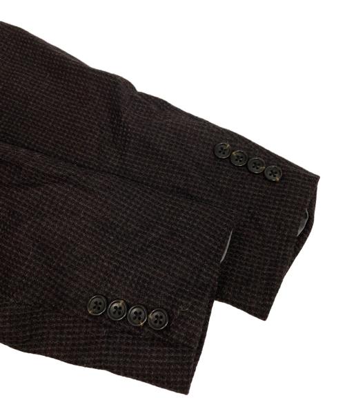 D'URBAN（ダーバン）D'URBAN (ダーバン) シルクウール2Bジャケット ブラウン サイズ:A6の古着・服飾アイテム