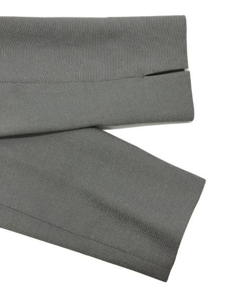 INDIVI（インディヴィ）INDIVI (インディヴィ) ノーカラージャケット グレー サイズ:M 未使用品の古着・服飾アイテム