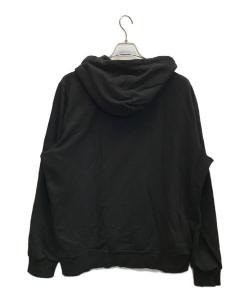 DIESEL（ディーゼル）DIESEL (ディーゼル) NEGLECT ADULT PATiENTS (ネグレクトアダルトペイシェンツ) GR8 (グレイト) プリントプルオーバーパーカー ブラック サイズ:XLの古着・服飾アイテム