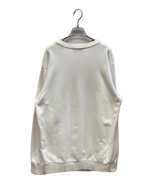 DIESEL（ディーゼル）DIESEL (ディーゼル) ロゴプリントスウェット ホワイト サイズ:XLの古着・服飾アイテム