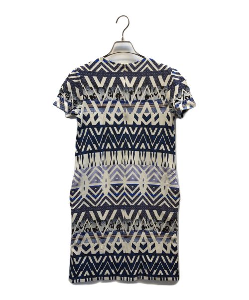 ETRO（エトロ）ETRO (エトロ) 総柄ワンピース ブルー サイズ:38の古着・服飾アイテム