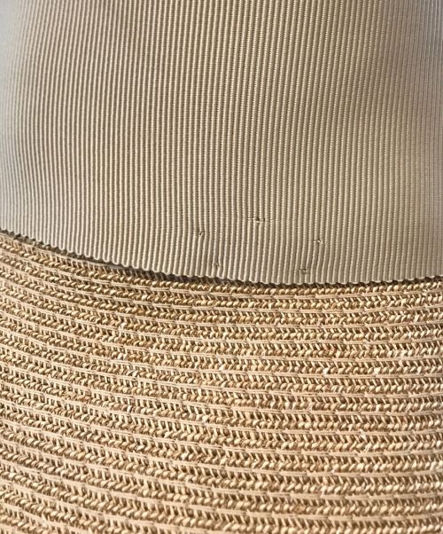 Athena NEW YORK（アシーナニューヨーク）Athena NEW YORK (アシーナニューヨーク) ビッグリボンペーパーハット ナチュラルの古着・服飾アイテム