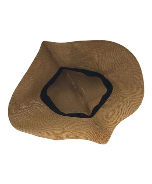 Athena NEW YORK（アシーナニューヨーク）Athena NEW YORK (アシーナニューヨーク) ビッグリボンペーパーハット ナチュラルの古着・服飾アイテム