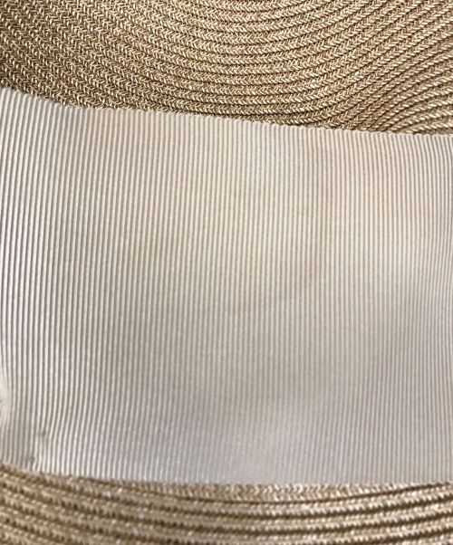 Athena NEW YORK（アシーナニューヨーク）Athena NEW YORK (アシーナニューヨーク) ビッグリボンペーパーハット ナチュラルの古着・服飾アイテム