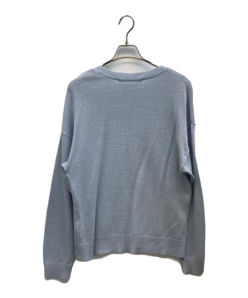 FRAMeWORK（フレームワーク）FRAMeWORK (フレームワーク) ウォッシャブルペーパーヤーンニット ブルー サイズ:FREEの古着・服飾アイテム