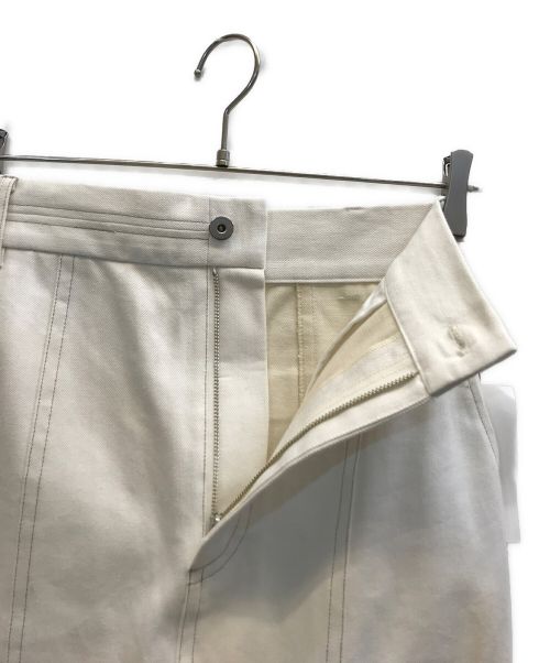 MAISON SPECIAL（メゾンスペシャル）MAISON SPECIAL (メゾンスペシャル) SideZipTightDenimSkirt ホワイト サイズ:38 未使用品の古着・服飾アイテム