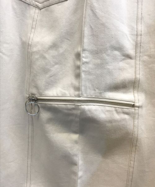 MAISON SPECIAL（メゾンスペシャル）MAISON SPECIAL (メゾンスペシャル) SideZipTightDenimSkirt ホワイト サイズ:38 未使用品の古着・服飾アイテム