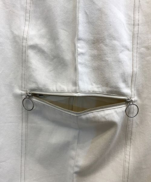 MAISON SPECIAL（メゾンスペシャル）MAISON SPECIAL (メゾンスペシャル) SideZipTightDenimSkirt ホワイト サイズ:38 未使用品の古着・服飾アイテム