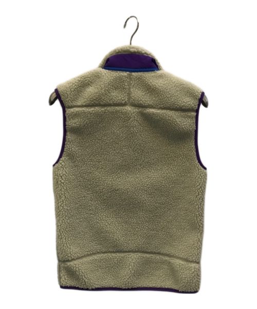 Patagonia（パタゴニア）Patagonia (パタゴニア) Classic Retro-X Vest ベージュ×パープル サイズ:XSの古着・服飾アイテム