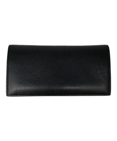 Christian Louboutin（クリスチャン・ルブタン）Christian Louboutin (クリスチャン・ルブタン) ナクソス エンブレムモチーフウォレット ブラックの古着・服飾アイテム