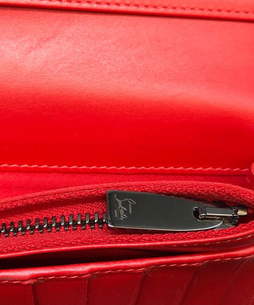 Christian Louboutin（クリスチャン・ルブタン）Christian Louboutin (クリスチャン・ルブタン) ナクソス エンブレムモチーフウォレット ブラックの古着・服飾アイテム