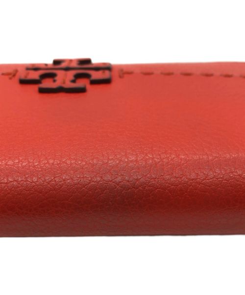 TORY BURCH（トリーバーチ）TORY BURCH (トリーバーチ) McGraw Zip Continental Wallet レッドの古着・服飾アイテム