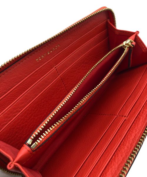 TORY BURCH（トリーバーチ）TORY BURCH (トリーバーチ) McGraw Zip Continental Wallet レッドの古着・服飾アイテム