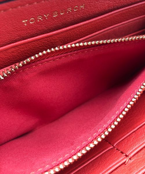 TORY BURCH（トリーバーチ）TORY BURCH (トリーバーチ) McGraw Zip Continental Wallet レッドの古着・服飾アイテム