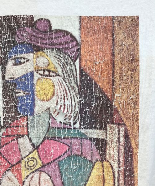 The Art of PICASO（ザ アート オブ ピカソ）The Art of PICASO (ザ アート オブ ピカソ) 90s プリントTシャツ ホワイト サイズ:Mの古着・服飾アイテム