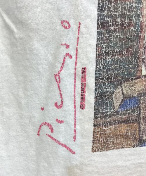 The Art of PICASO（ザ アート オブ ピカソ）The Art of PICASO (ザ アート オブ ピカソ) 90s プリントTシャツ ホワイト サイズ:Mの古着・服飾アイテム