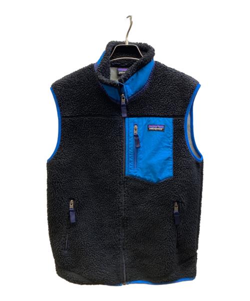 Patagonia（パタゴニア）Patagonia (パタゴニア) Classic Retro-X Vest ブラック×ブルー サイズ:Sの古着・服飾アイテム