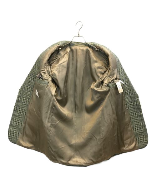 BOSS HUGO BOSS（ボス ヒューゴボス）BOSS HUGO BOSS (ボス ヒューゴボス) グレンチェックテーラードジャケット イエロー×ブルー サイズ:46の古着・服飾アイテム