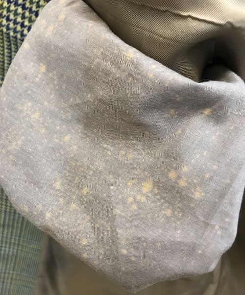 BOSS HUGO BOSS（ボス ヒューゴボス）BOSS HUGO BOSS (ボス ヒューゴボス) グレンチェックテーラードジャケット イエロー×ブルー サイズ:46の古着・服飾アイテム