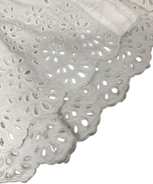 COACH（コーチ）COACH (コーチ) ブロドリー アングレース ロングスカート ホワイト サイズ:4の古着・服飾アイテム