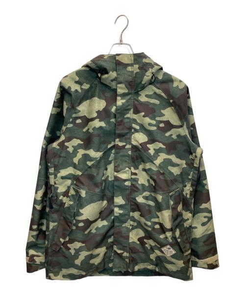 Bonfire Snowboarding（ボンファイア）Bonfire Snowboarding (ボンファイア) カモ柄フーデッドジャケット グリーン サイズ:Mの古着・服飾アイテム