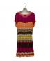 MISSONI (ミッソーニ) シルクコンビワンピース オレンジ×パープル サイズ:48：9000円