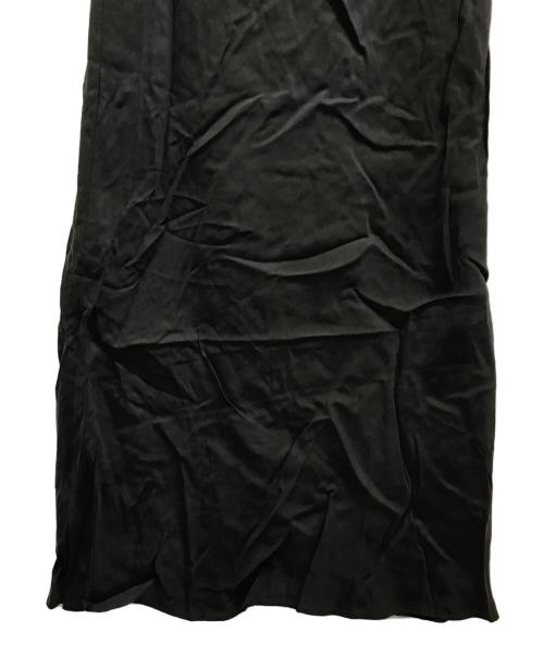 FRAMeWORK（フレームワーク）FRAMeWORK (フレームワーク) フィブリルキュプラバイアススカート ブラック サイズ:Lの古着・服飾アイテム
