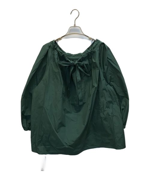 ADORE（アドーア）ADORE (アドーア) パウダータッチタフタブラウス グリーン サイズ:38 未使用品の古着・服飾アイテム