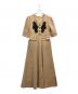 Her lip to（ハーリップトゥ）の古着「Lace Motif Twill Long Dress」｜ベージュ