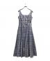 HER LIP TO (ハーリップトゥ) Paddington Long Dress ブルー×ホワイト サイズ:S 未使用品：18000円