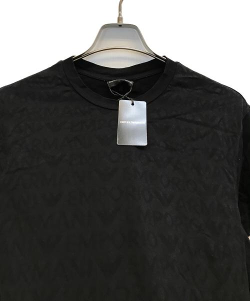 EMPORIO ARMANI（エンポリオアルマーニ）EMPORIO ARMANI (エンポリオアルマーニ) コットンクルーネックTシャツ ブラック サイズ:Lの古着・服飾アイテム