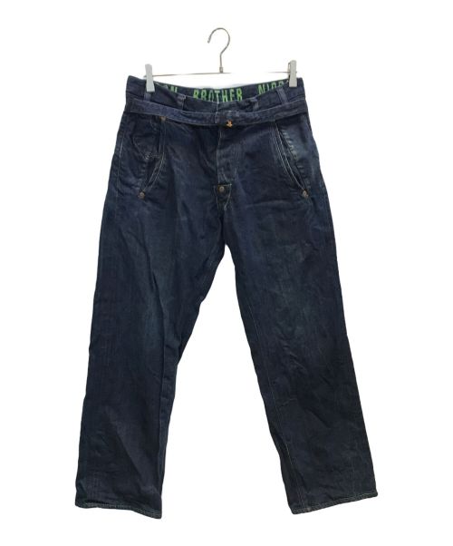 EVISU（エヴィス）EVISU (エビス) セルビッチデニムパンツ インディゴ サイズ:W32の古着・服飾アイテム