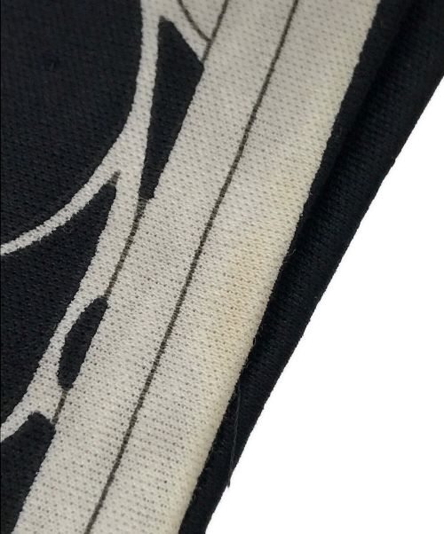 LEONARD（レオナール）LEONARD (レオナール) 総柄ジャージーカーディガン ブラック サイズ:Mの古着・服飾アイテム