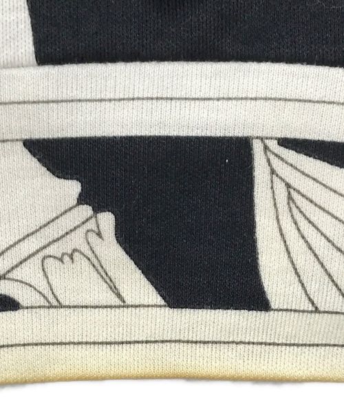 LEONARD（レオナール）LEONARD (レオナール) 総柄ジャージーカーディガン ブラック サイズ:Mの古着・服飾アイテム