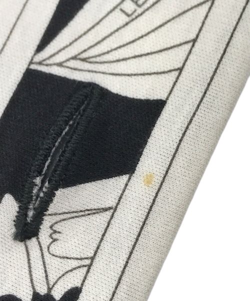 LEONARD（レオナール）LEONARD (レオナール) 総柄ジャージーカーディガン ブラック サイズ:Mの古着・服飾アイテム