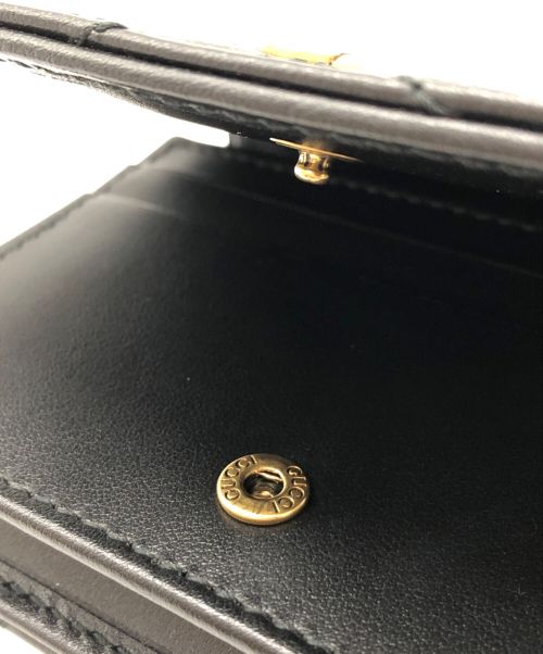 GUCCI（グッチ）GUCCI (グッチ) ダブルG シェブロンキルティング ブラックの古着・服飾アイテム