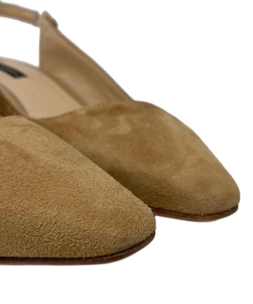 FABIO RUSCONI（ファビオルスコーニ）FABIO RUSCONI (ファビオルスコーニ) バックストラップヒールサンダル ブラウン サイズ:38の古着・服飾アイテム