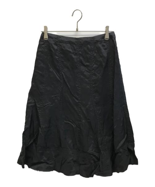 tricot COMME des GARCONS（トリココムデギャルソン）tricot COMME des GARCONS (トリココムデギャルソン) カットオフキュプラスカート ブラック サイズ:Mの古着・服飾アイテム