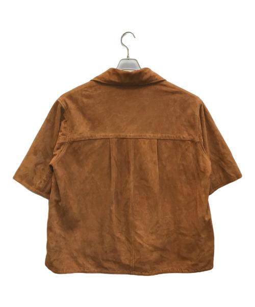 CCU（シーシーユー）CCU (シーシーユー) SHEEP SUEDE WORK SHIRTS JACKET S/S ブラウン サイズ:1の古着・服飾アイテム
