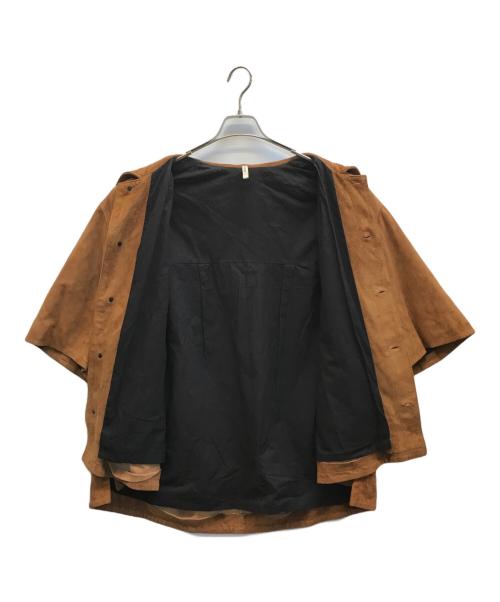 CCU（シーシーユー）CCU (シーシーユー) SHEEP SUEDE WORK SHIRTS JACKET S/S ブラウン サイズ:1の古着・服飾アイテム
