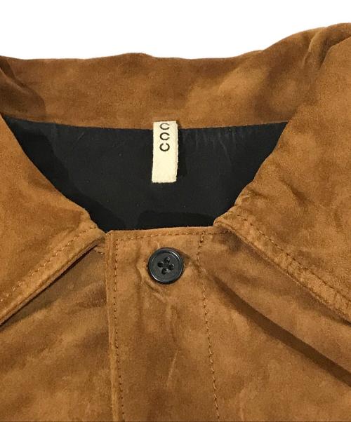 CCU（シーシーユー）CCU (シーシーユー) SHEEP SUEDE WORK SHIRTS JACKET S/S ブラウン サイズ:1の古着・服飾アイテム