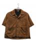CCU（シーシーユー）の古着「SHEEP SUEDE WORK SHIRTS JACKET S/S」｜ブラウン