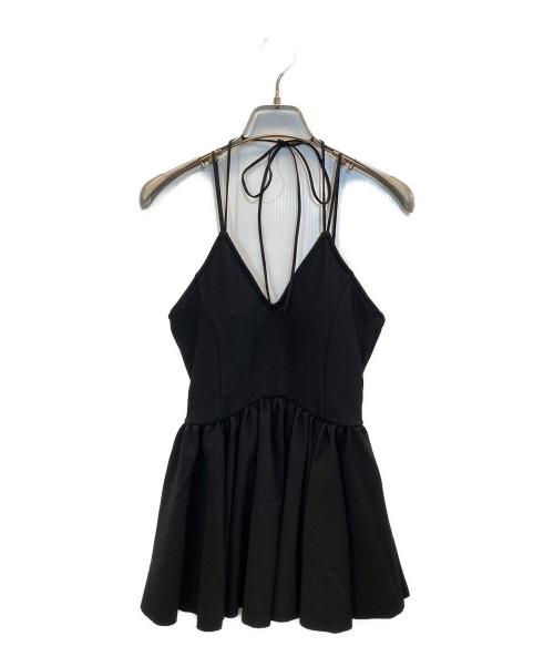 Ameri（アメリ）AMERI (アメリ) WAVE PEPLUM SWIMWEAR ブラック サイズ:Mの古着・服飾アイテム