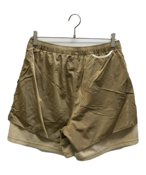 TOKYO DESIGN STUDIO New Balance（トウキョウデザインスタジオ ニューバランス）TOKYO DESIGN STUDIO new balance (トウキョウデザインスタジオ ニューバランス) ナイロンハーフパンツ ブラウン サイズ:3の古着・服飾アイテム