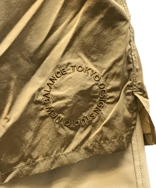 TOKYO DESIGN STUDIO New Balance（トウキョウデザインスタジオ ニューバランス）TOKYO DESIGN STUDIO new balance (トウキョウデザインスタジオ ニューバランス) ナイロンハーフパンツ ブラウン サイズ:3の古着・服飾アイテム