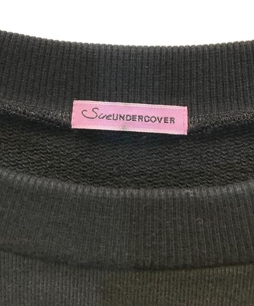 SueUNDERCOVER（スーアンダーカバー）SueUNDERCOVER (スーアンダーカバー) スウェットドッキングワンピース ブラック サイズ:1の古着・服飾アイテム