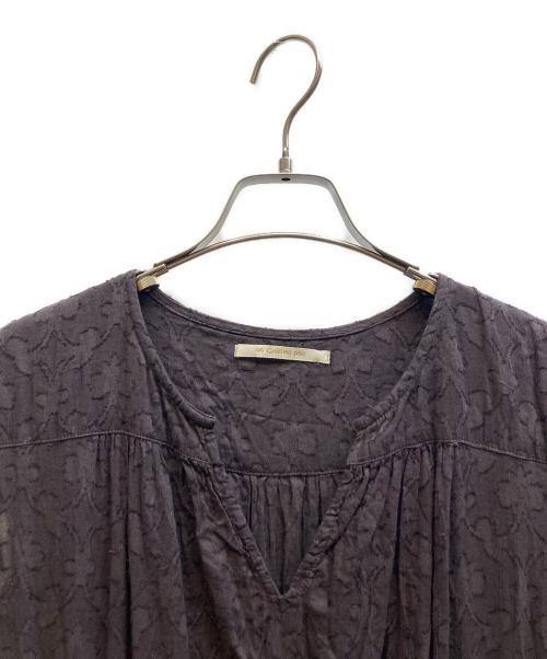 ne quittez pas（ヌキテパ）ne quittez pas (ヌキテパ) コットンジャガードドレス ブラウン サイズ:-の古着・服飾アイテム