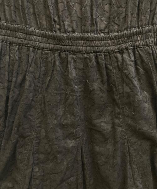 ne quittez pas（ヌキテパ）ne quittez pas (ヌキテパ) コットンジャガードドレス ブラウン サイズ:-の古着・服飾アイテム