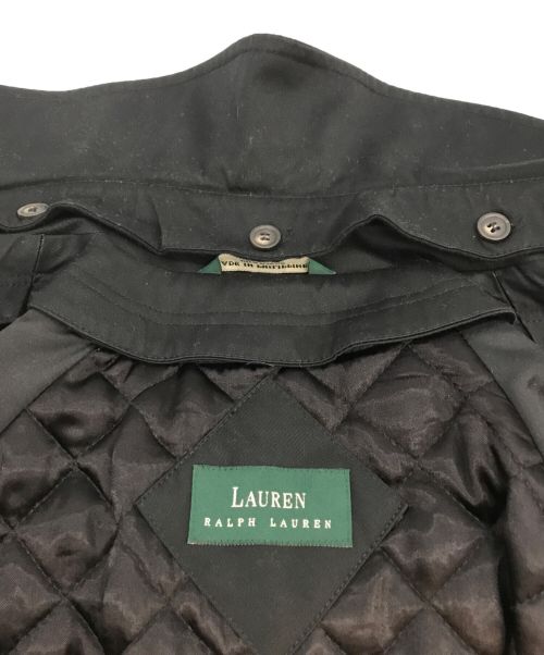 LAUREN RALPH LAUREN（ローレンラルフローレン）LAUREN RALPH LAUREN (ローレンラルフローレン) ライナー付トレンチコート ブラック サイズ:38の古着・服飾アイテム